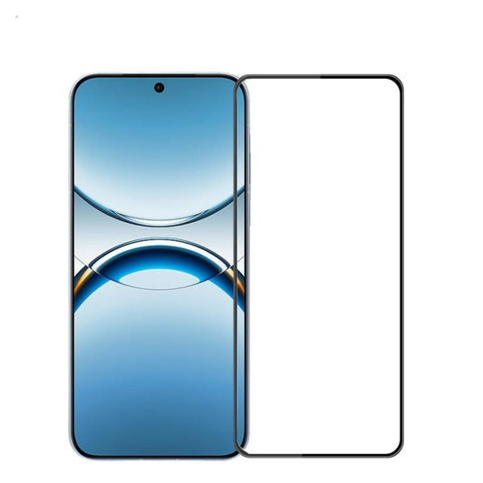 Pour OPPO Find X8 Film de protection d'écran incurvé en verre trempé anti-explosion 3D 9H MOFI (noir)