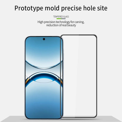 For OPPO Find X8  MOFI 9H 3D Explosion-proof Curved Screen Tempered Glass Film(Black)