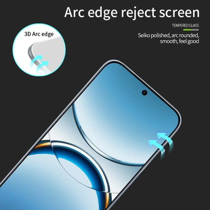 For OPPO Find X8  MOFI 9H 3D Explosion-proof Curved Screen Tempered Glass Film(Black)
