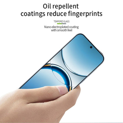 For OPPO Find X8  MOFI 9H 3D Explosion-proof Curved Screen Tempered Glass Film(Black)