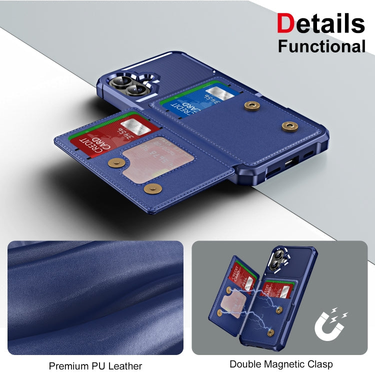 For iPhone 16 Plus ENKAY Hat-Prince Card Slot Wallet TPU Back Leather Phone Case with Lens Film(Purple)