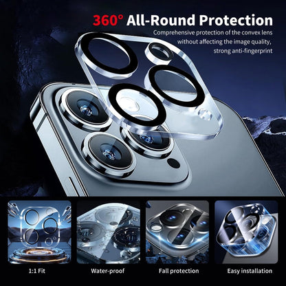 For iPhone 15 Pro ENKAY Hat-Prince Card Slot Wallet TPU Back Leather Phone Case with Lens Film(Cyan)