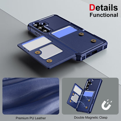 For Samsung Galaxy A55 5G ENKAY Hat-Prince Card Slot Wallet TPU Back Leather Phone Case with Lens Film(Purple)