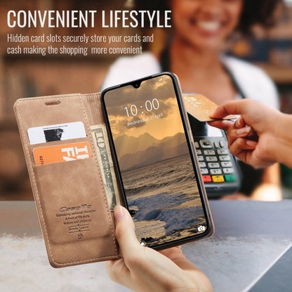For Redmi 14C CaseMe 013 Multifunctional Horizontal Flip Leather Phone Case(Brown)