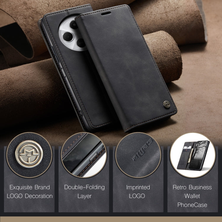 For Redmi 14C CaseMe 013 Multifunctional Horizontal Flip Leather Phone Case(Black)