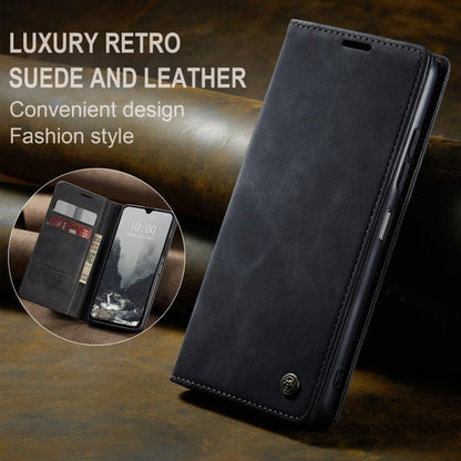 For Redmi 14C CaseMe 013 Multifunctional Horizontal Flip Leather Phone Case(Black)