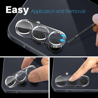 For Samsung Galaxy A35 5G NORTHJO Camera Lens Protector 3D HD Tempered Glass Film(Clear)