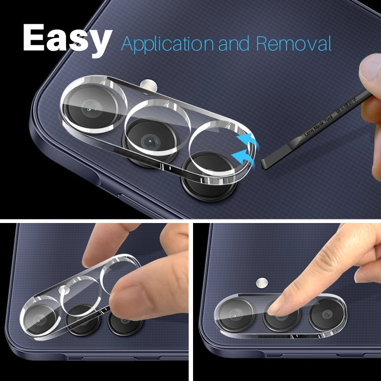For Samsung Galaxy A25 5G NORTHJO Camera Lens Protector 3D HD Tempered Glass Film(Clear)