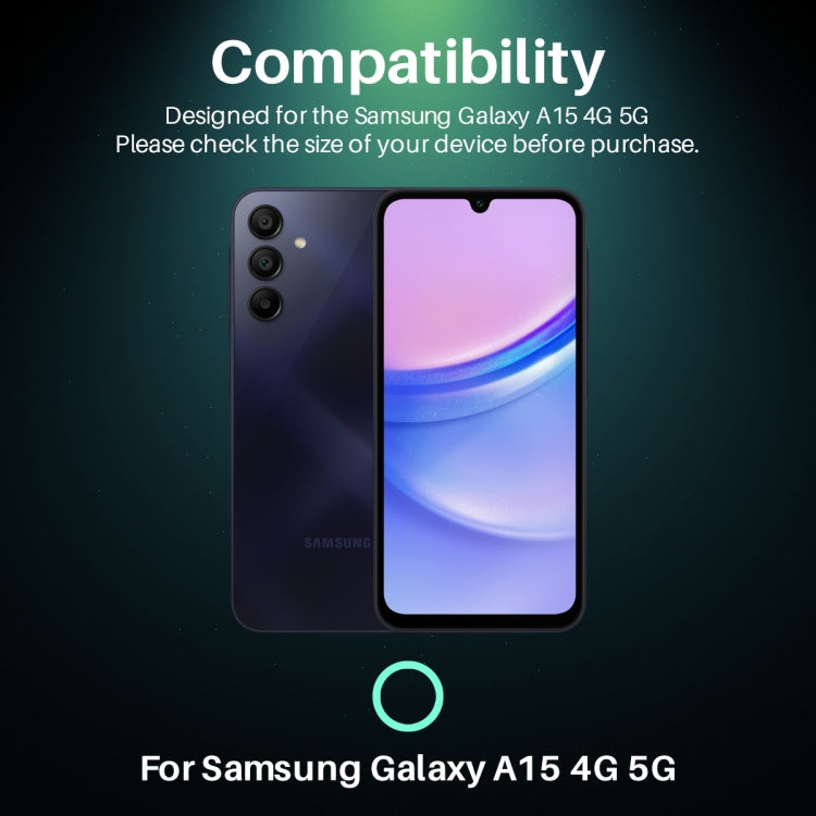 For Samsung Galaxy A15 4G / 5G NORTHJO Camera Lens Protector 3D HD Tempered Glass Film(Clear)