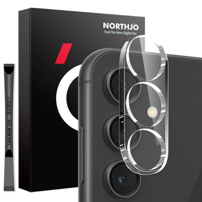 For Samsung Galaxy S23 FE 5G NORTHJO Camera Lens Protector 3D HD Tempered Glass Film(Clear)