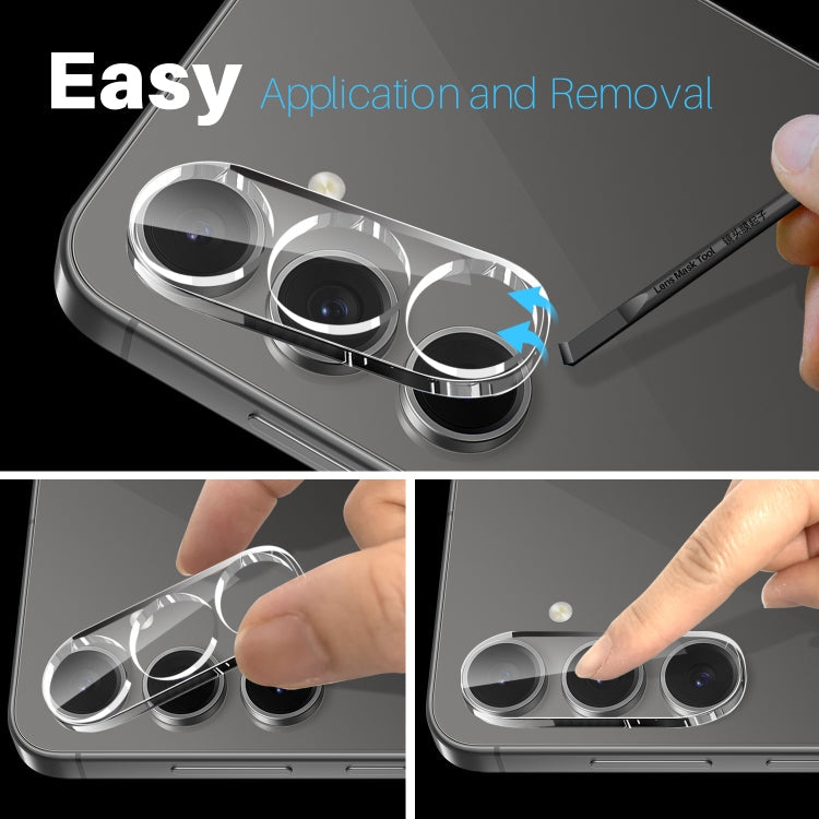For Samsung Galaxy S24 FE 5G NORTHJO Camera Lens Protector 3D HD Tempered Glass Film(Clear)