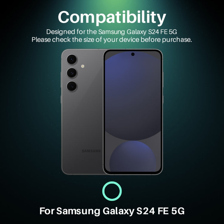 For Samsung Galaxy S24 FE 5G NORTHJO Camera Lens Protector 3D HD Tempered Glass Film(Clear)