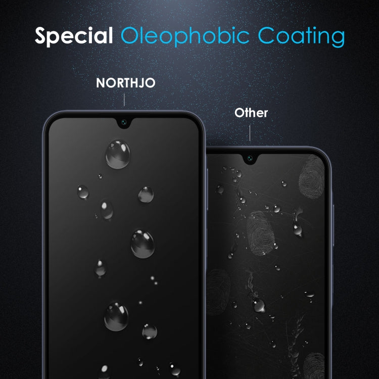 For Samsung Galaxy A16 4G / 5G NORTHJO A++ Screen Full Glue Silk Printing Tempered Glass Film