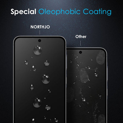 For Samsung Galaxy S23 FE 5G NORTHJO A++ Screen Full Glue Silk Printing Tempered Glass Film