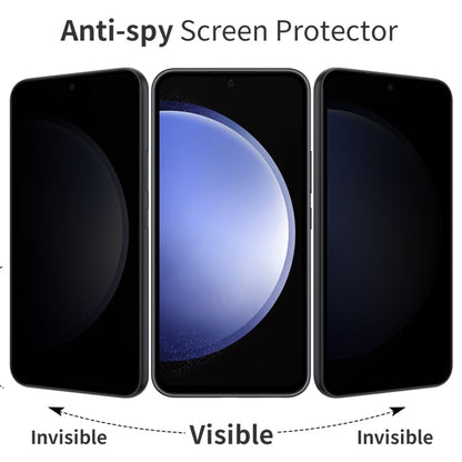 For Samsung Galaxy S23 FE 5G NORTHJO A++ 28 Degree Privacy Full Glue Silk Printing Tempered Glass Film