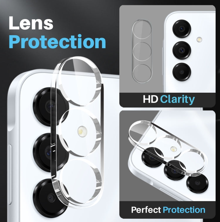 For Samsung Galaxy A16 5G / 4G NORTHJO 3 in 1 Clear Phone Case with Screen Protector Lens Film