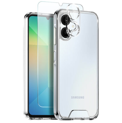 For Samsung Galaxy A06 4G NORTHJO 3 in 1 Clear Phone Case with Screen Protector Lens Film