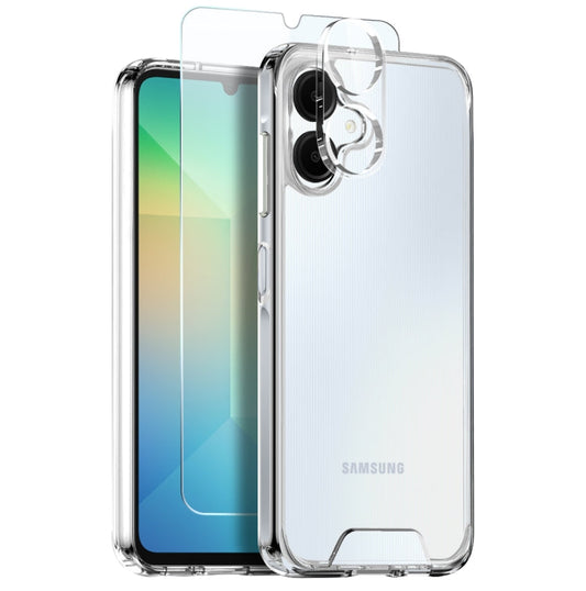 For Samsung Galaxy A06 4G NORTHJO 3 in 1 Clear Phone Case with Screen Protector Lens Film