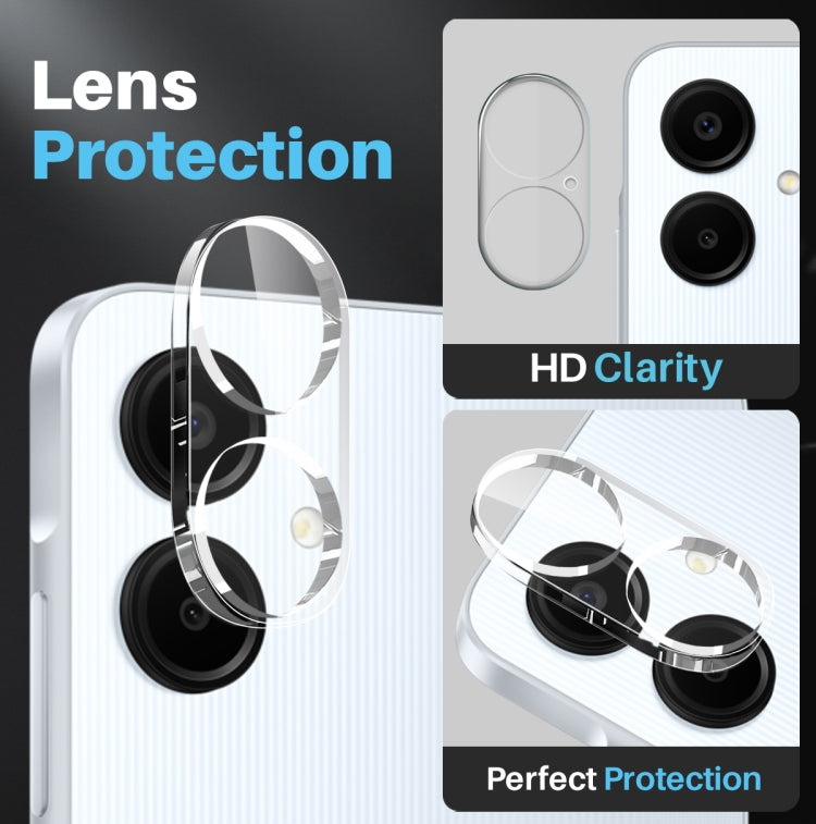 For Samsung Galaxy A06 4G NORTHJO 3 in 1 Clear Phone Case with Screen Protector Lens Film
