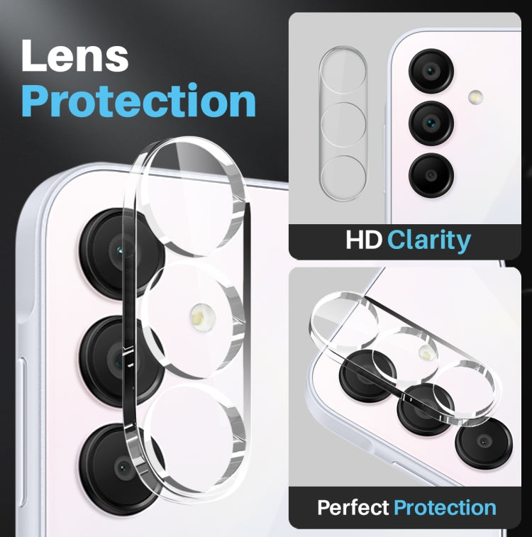For Samsung Galaxy A15 5G / 4G NORTHJO 3 in 1 Clear Phone Case with Screen Protector Lens Film