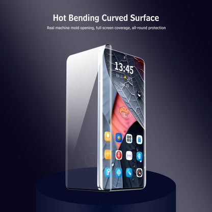 For Xiaomi 15 Pro ENKAY Hat-Prince Heat Bending Full Coverage Tempered Glass Film, Support Ultrasonic Fingerprint Unlocking