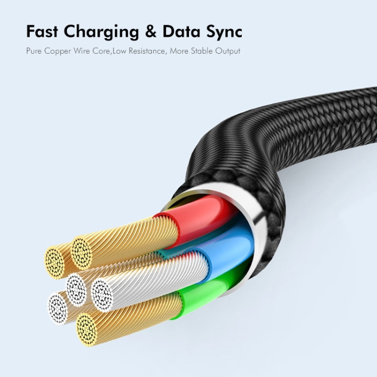 ENKAY ENK-CB170 USB C / Type-C to USB 2.0 B Printer Scanner Nylon Braided Cable, Length:2m