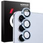 For Samsung Galaxy S25 5G NORTHJO Camera Lens Protector CD Metal Ring Tempered Glass Film(Blue)
