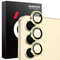 For Samsung Galaxy S25 5G NORTHJO Camera Lens Protector CD Metal Ring Tempered Glass Film(Gold)