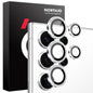 For Samsung Galaxy S25 Ultra 5G NORTHJO Camera Lens Protector CD Metal Ring Tempered Glass Film(Silver)