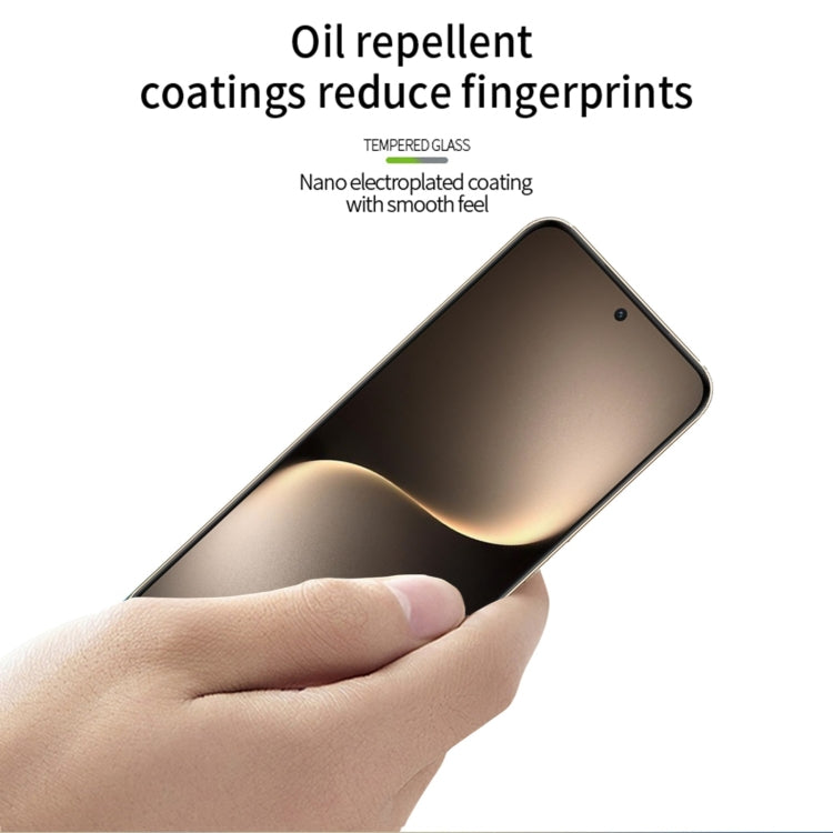 For Honor Magic7 MOFI 9H 3D Explosion-proof Curved Screen Tempered Glass Film(Black)