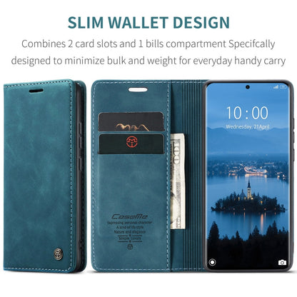 For Redmi Note 14 Pro 5G CaseMe 013 Multifunctional Horizontal Flip Leather Phone Case(Blue)