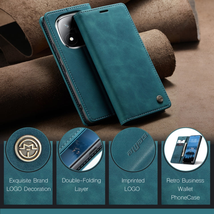 For Redmi Note 14 Pro 5G CaseMe 013 Multifunctional Horizontal Flip Leather Phone Case(Blue)
