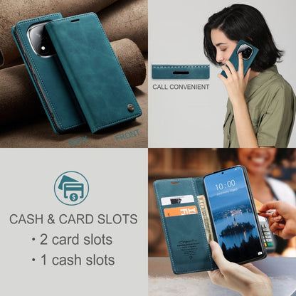 For Redmi Note 14 Pro 5G CaseMe 013 Multifunctional Horizontal Flip Leather Phone Case(Blue)
