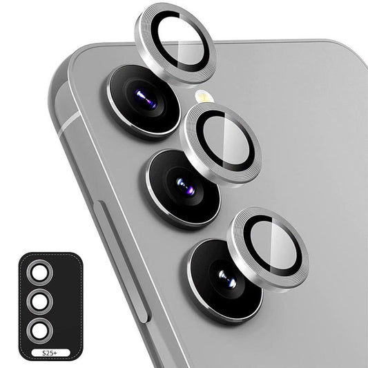 For Samsung Galaxy S25+ 5G ENKAY Hat-Prince 9H Rear Camera Lens Aluminium Alloy Tempered Glass Film(Grey)