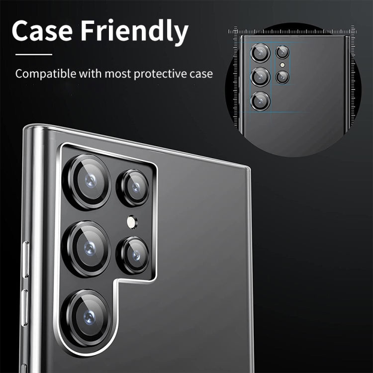 For Samsung Galaxy S25 Ultra 5G ENKAY Hat-Prince 9H Rear Camera Lens Aluminium Alloy Tempered Glass Film(Colorful)