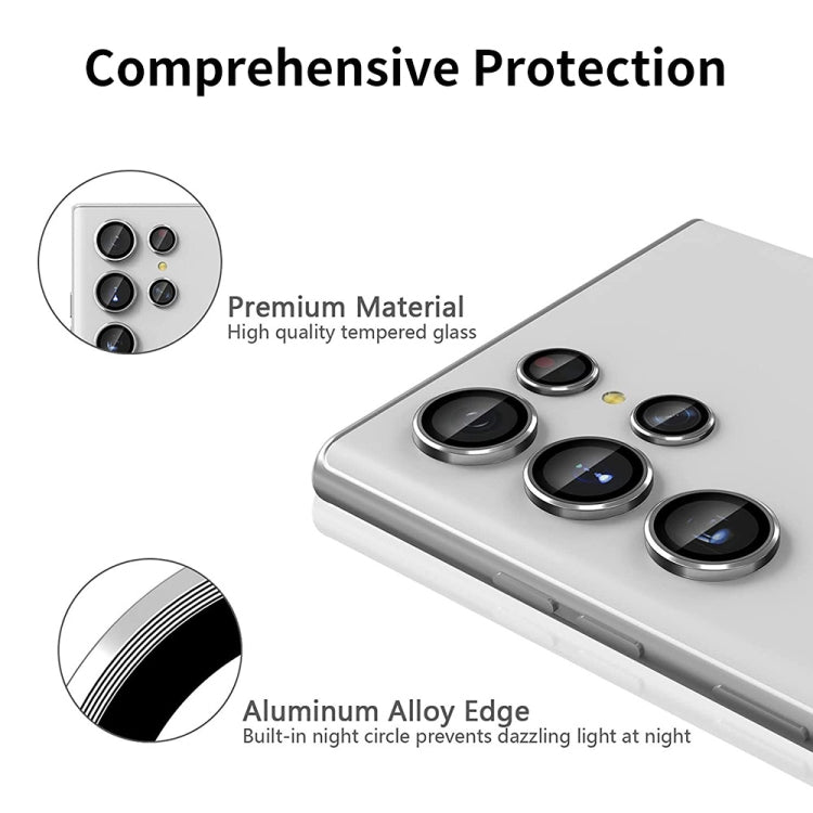 For Samsung Galaxy S25 Ultra 5G ENKAY Hat-Prince 9H Rear Camera Lens Aluminium Alloy Tempered Glass Film(Green)