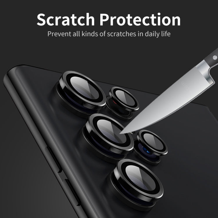 For Samsung Galaxy S25 Ultra 5G ENKAY Hat-Prince 9H Rear Camera Lens Aluminium Alloy Tempered Glass Film(Green)