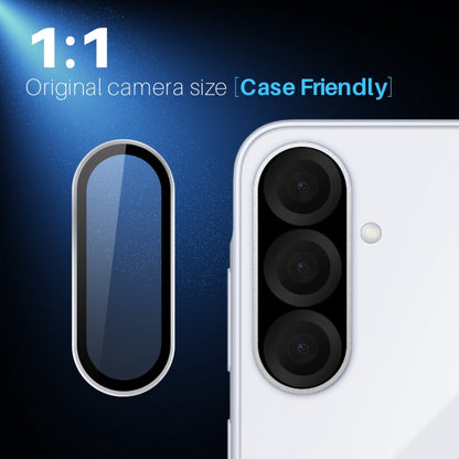 For Samsung Galaxy A56 5G NORTHJO Camera Lens Protector CD Metal Ring Tempered Glass Film(Silver)
