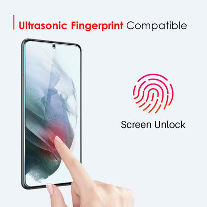 For Samsung Galaxy S21+ 5G NORTHJO A++ Screen Tempered Glass Film, Support Fingerprint Unlock