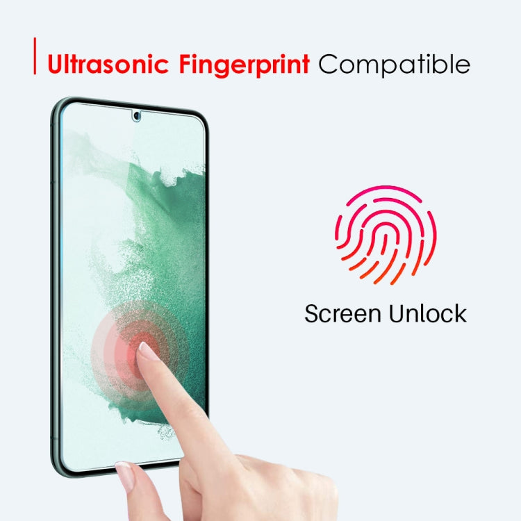 For Samsung Galaxy S22+ 5G NORTHJO A++ Screen Tempered Glass Film, Support Fingerprint Unlock