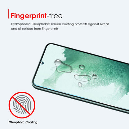 For Samsung Galaxy S22+ 5G NORTHJO A++ Screen Tempered Glass Film, Support Fingerprint Unlock