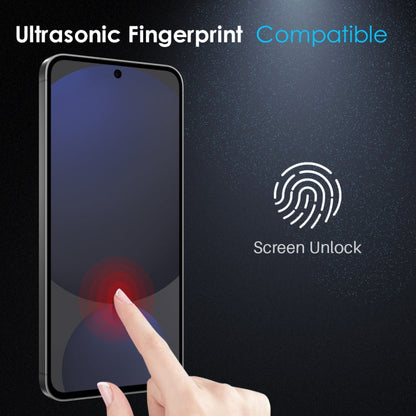 For Samsung Galaxy S25 5G NORTHJO A++ Screen Tempered Glass Film, Support Fingerprint Unlock