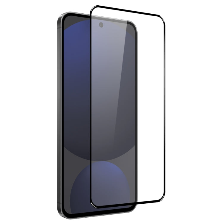 For Samsung Galaxy S25 5G NORTHJO A++ Screen Full Glue Silk Printing Tempered Glass Film, Support Fingerprint Unlock
