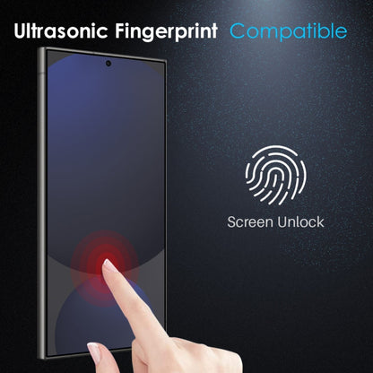 For Samsung Galaxy S25 Ultra 5G NORTHJO A++ Screen Full Glue Silk Printing Tempered Glass Film, Support Fingerprint Unlock
