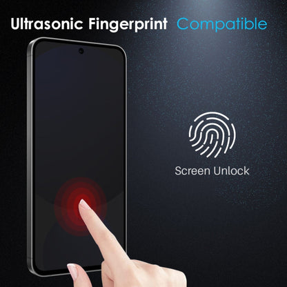 For Samsung Galaxy S25 5G NORTHJO A++ Privacy Screen Protector High Aluminium-Silicon Glass Film, Support Fingerprint Unlock