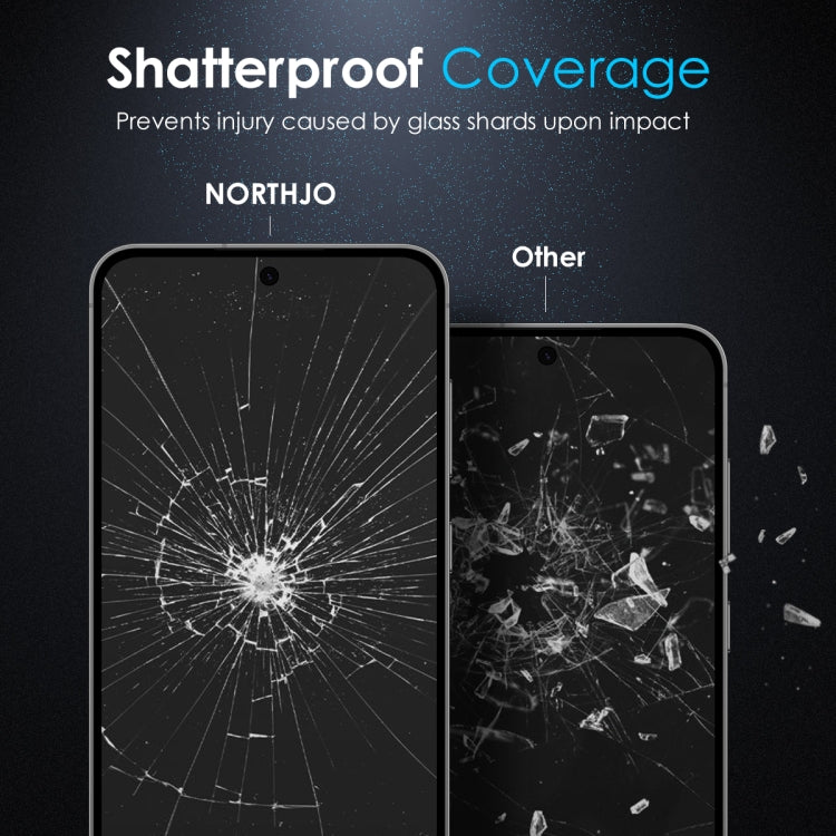 For Samsung Galaxy S25+ 5G NORTHJO A++ Privacy Screen Protector High Aluminium-Silicon Glass Film, Support Fingerprint Unlock