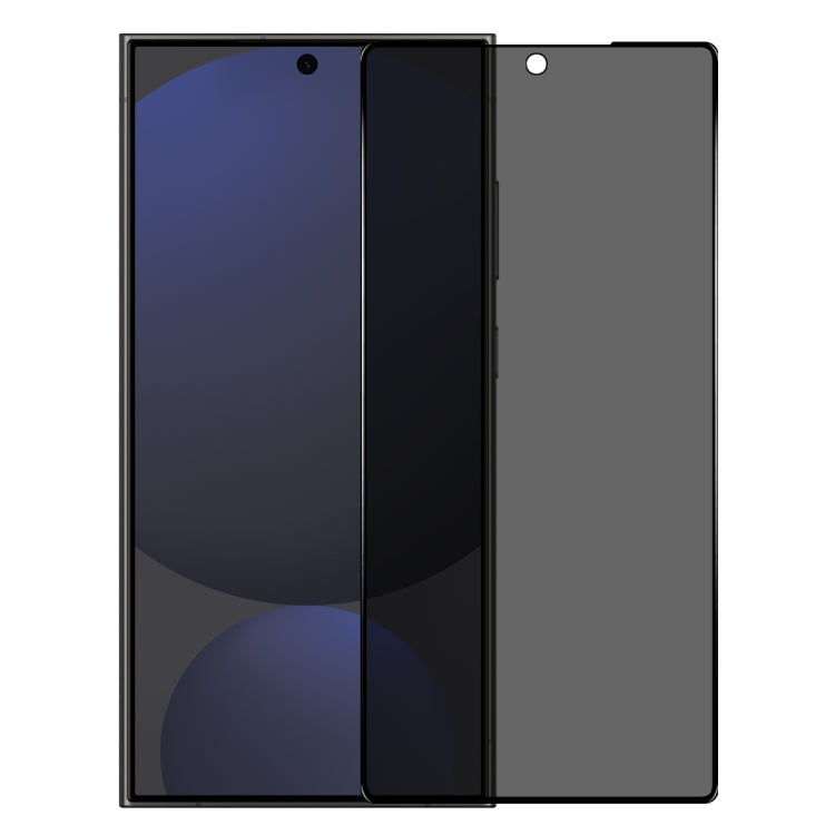 For Samsung Galaxy S25 Ultra 5G NORTHJO A++ Privacy Screen Protector High Aluminium-Silicon Glass Film, Support Fingerprint Unlock