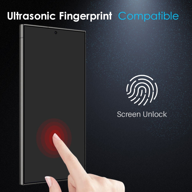 For Samsung Galaxy S25 Ultra 5G NORTHJO A++ Privacy Screen Protector High Aluminium-Silicon Glass Film, Support Fingerprint Unlock