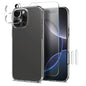 For iPhone 16 Pro Max NORTHJO 4 in 1 TPU Phone Case with Screen Film and Lens Film and Camera Control Button Cover(Clear)