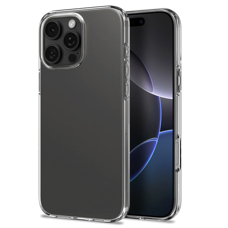 For iPhone 16 Pro NORTHJO 4 in 1 TPU Phone Case with Screen Film and Lens Film and Camera Control Button Cover(Clear)